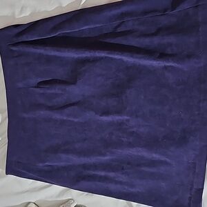VTG Michael Taylor faux suede purple A line purple skirt SIZE 14